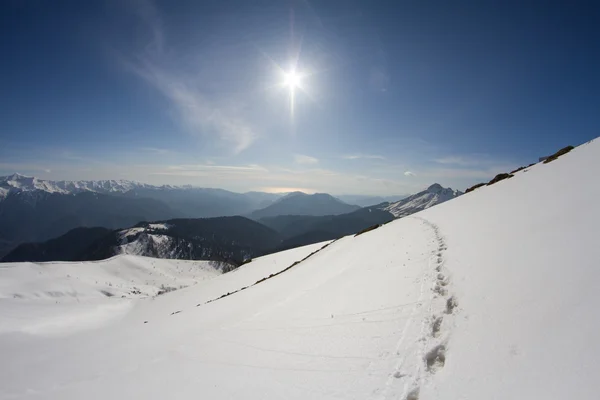 Le montagne a Krasnaya Polyana, Sochi, Russia — Foto Stock