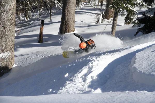 Snowboard freerider — Stockfoto