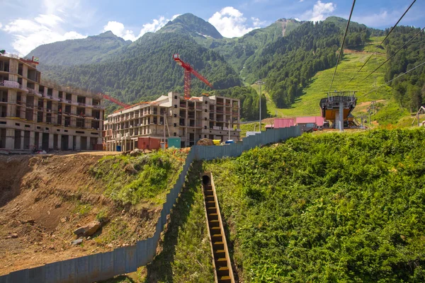 Bauen in den Bergen — Stockfoto