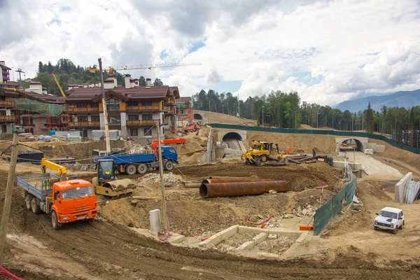 Building in the mountains — Stock Photo, Image