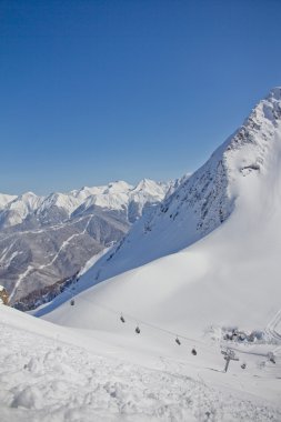 krasnaya polyana (sochi ve dağ manzarası)