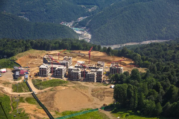 Bauen in den Bergen — Stockfoto