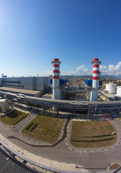 Теплоэлектростанция — стоковое фото