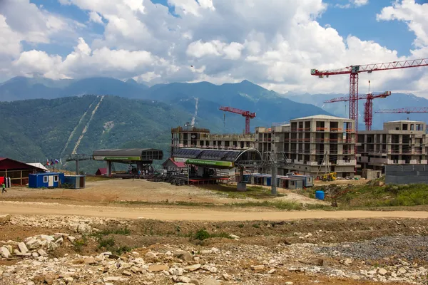 在山区建设 — 图库照片