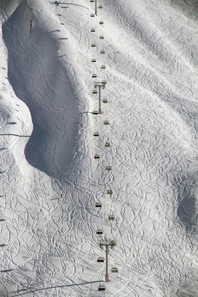 Sessellift im Skigebiet Krasnaja Poljana, Russland — Stockfoto
