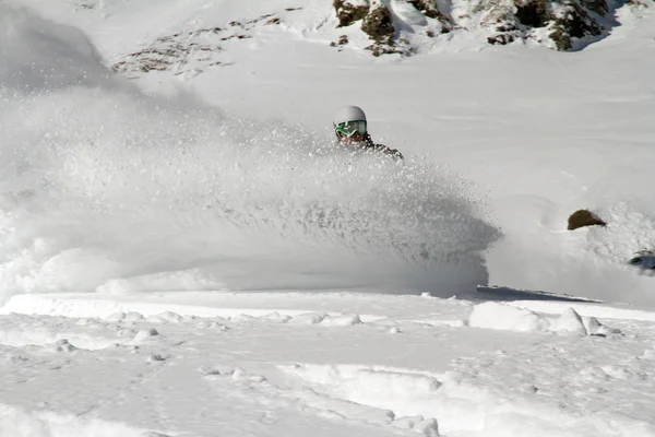 Snowboard freerider — Stok fotoğraf