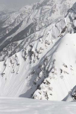 Krasnaya Polyana 'daki Dağlar, Soçi, Rusya