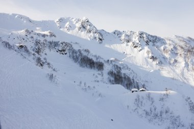 dağlarda krasnaya polyana (sochi, Rusya Federasyonu)