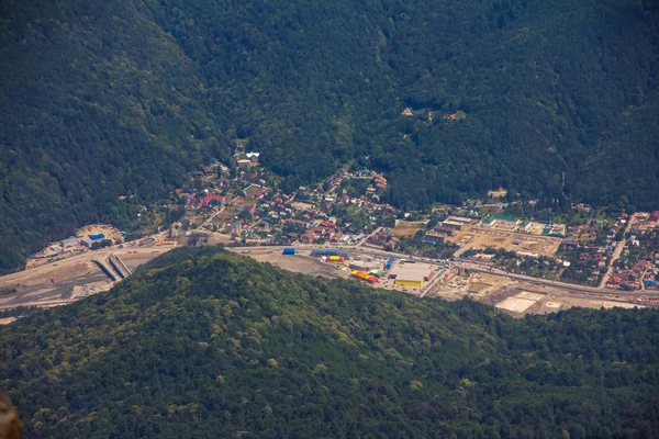 Top view of Krasnaya Polana, Sochi, Russia . — стоковое фото