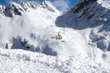 Krasnaya Polyana 'daki Dağlar, Soçi, Rusya