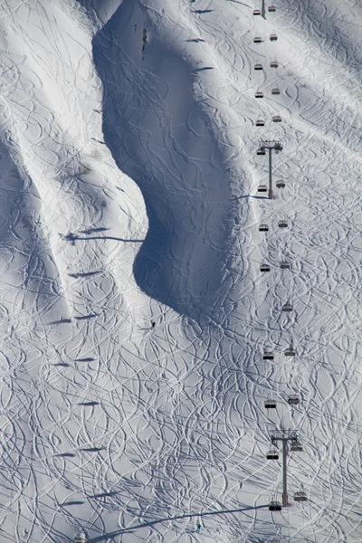 Liften i ski resort krasnaya polyana, Ryssland — Stockfoto