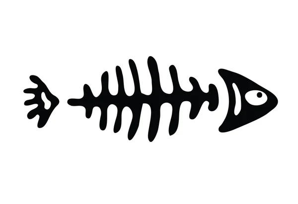 Рыбная кость, векторная иллюстрация — стоковый вектор