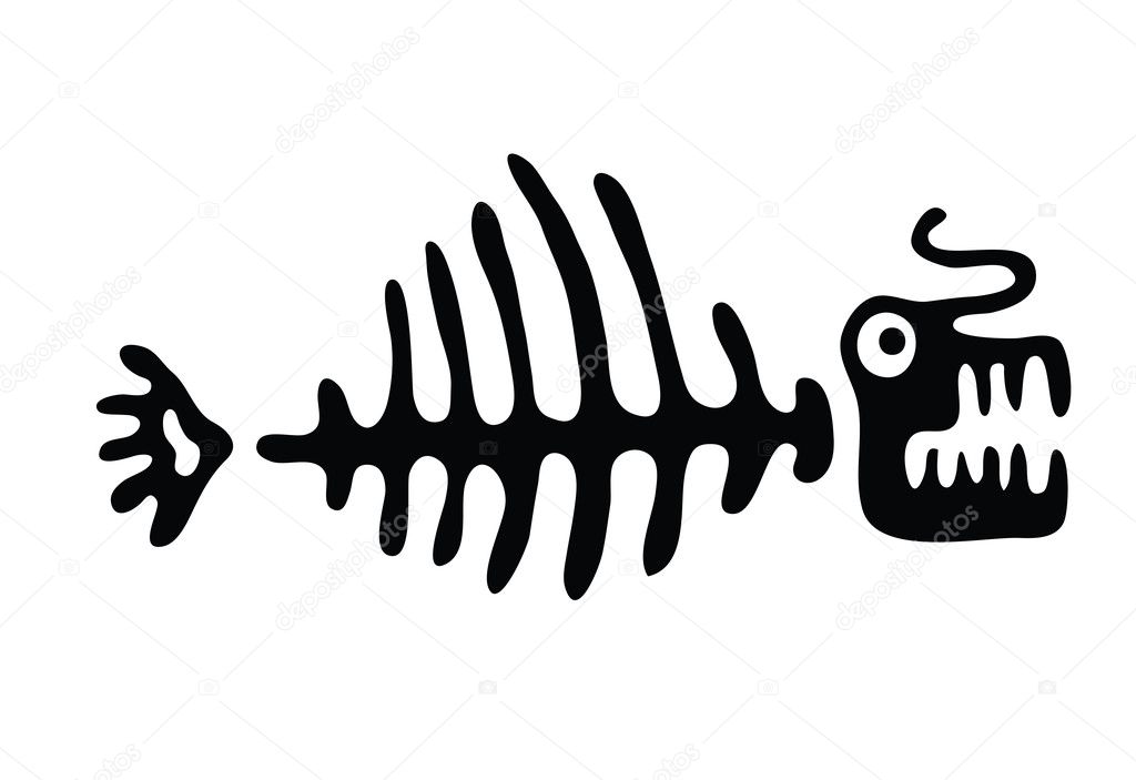Fischgräten, Vektorillustration — Stockvektor © wasja 48522153