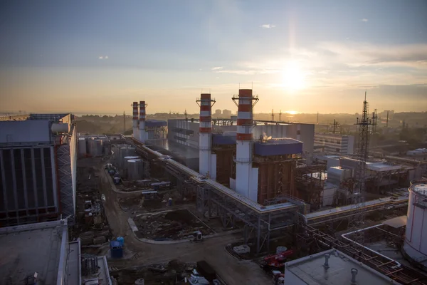 Pipes of thermal power plant — Stock Photo, Image