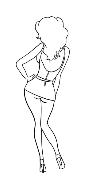 Drawing chain girl erotic in Orientalist and