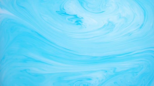 4k abstrakter Hintergrund, flüssige Animation für VJ und Motion Design. Bewegung der blauen Tinte. — Stockvideo