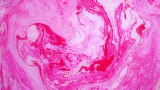 Manchas de tinta rosa en el agua. Imágenes de fondo abstractas . — Vídeo de stock