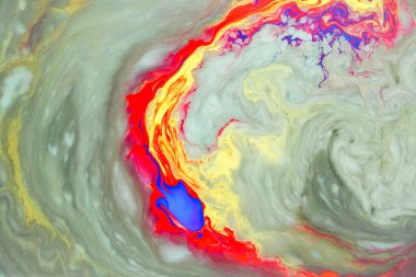 Sıvı mermer boya arka planı. Akışkan boya, soyut doku. Akrilik canlı renklerin karışımı.