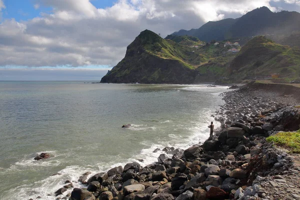 Spectacular Coast Porto Cruz Located North Coast Madeira Island Portugal — Φωτογραφία Αρχείου