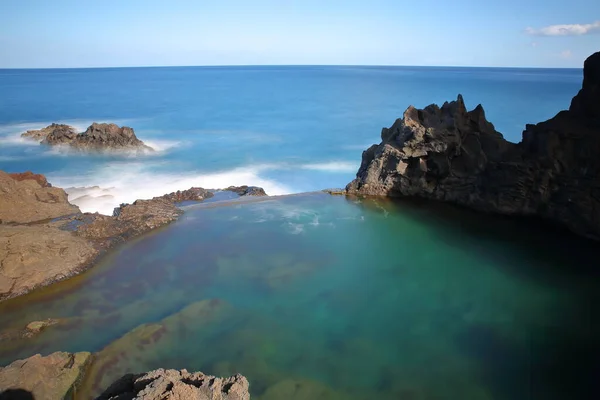Piscinas Naturales Seixal Situadas Costa Norte Isla Madeira Portugal — Foto de Stock