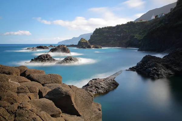 Natural Swimming Pools Seixal Located North Coast Madeira Island Portugal — Φωτογραφία Αρχείου