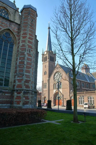 Saint Maria Magdalena Catholic Church Goes Zeeland Netherlands Grote Maria — ストック写真