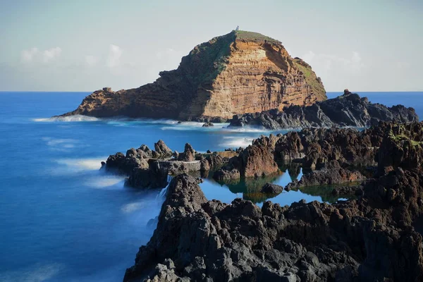 Piscinas Naturales Porto Moniz Situado Costa Norte Isla Madeira Portugal — Foto de Stock
