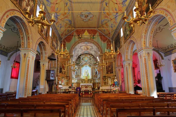 Sao Vicente Madeira Πορτογαλια Δεκεμβριου 2021 Εσωτερικό Της Ενοριακής Εκκλησίας — Φωτογραφία Αρχείου