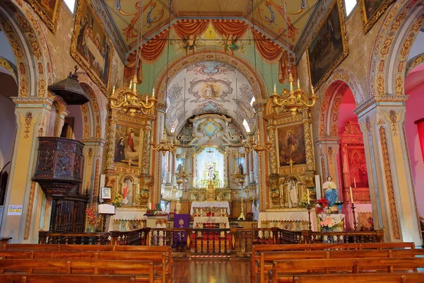 Sao Vicente Madeira Portugal December 2021 Interior Igreja Matriz Parish — Stockfoto