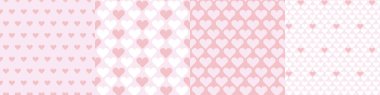 Soluk pembe basit kalpler arka plan, kumaş, tekstil, ambalaj, yüzey, ağ ve baskı tasarımı için kusursuz desen. Tekstil vektör eşleşmesi
