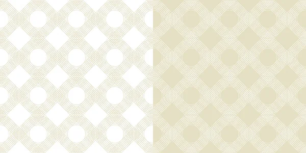 Plaid Rhombus Lines Seamless Pattern Pale Gray Color Background Fabric — Stock Vector