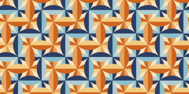 Soyut klasik geometri kalıpları. Arka plan, kumaş, tekstil, ambalaj, yüzey, ağ ve baskı tasarımı için lakonik dekoratif zarif geometrik desen. Vektör illüstrasyon ilişkisi