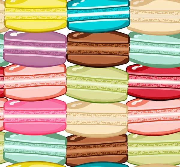 Wzór z macaroons — Wektor stockowy