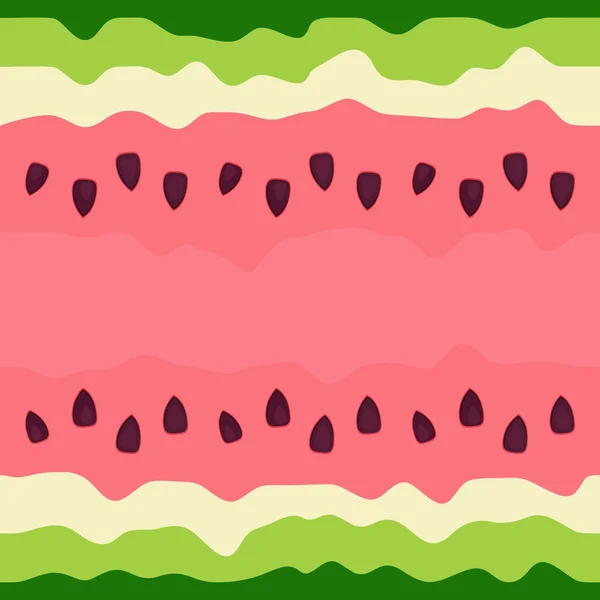 Wassermelone Beere endlose Muster — Stockvektor