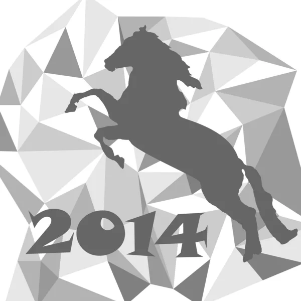 2014 - das Jahr des Pferdes — Stockvektor