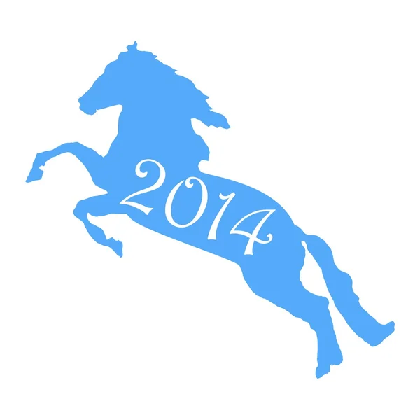 2014 - the year of horse — Stock Vector