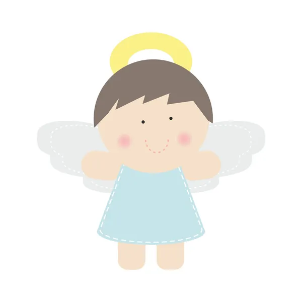 Piccolo angelo carino — Vettoriale Stock