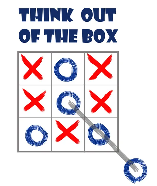 Piensa fuera de la caja — Foto de Stock