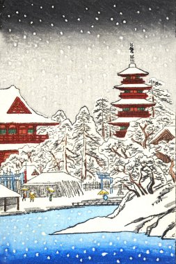 Japonya eski illüstrasyon