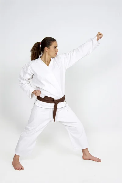 Karate fata — Fotografie, imagine de stoc