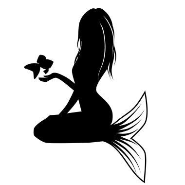 Free Free 113 Outline Mermaid Silhouette Svg SVG PNG EPS DXF File