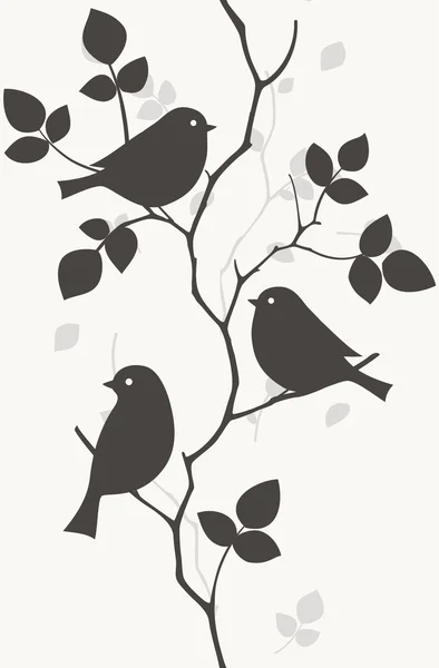 Birds Pattern — Stock Vector