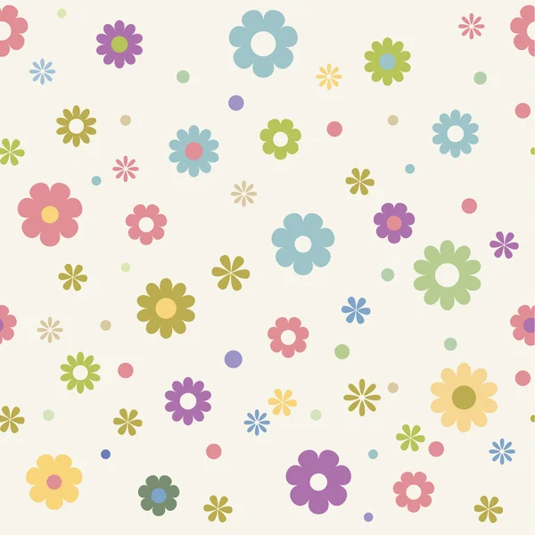 Flores sin costura — Vector de stock