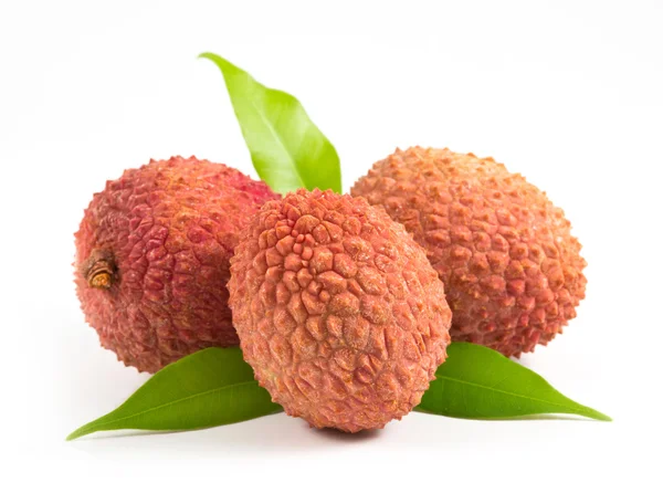 Three Lychees — Stock Photo, Image