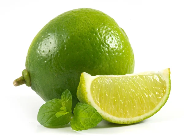 Limes met munt — Stockfoto