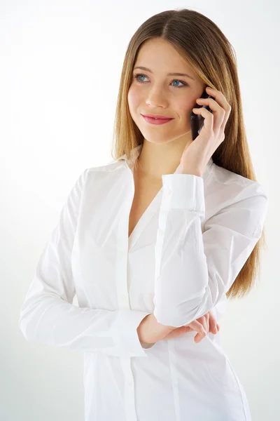 Nő telefonhívás — Stock Fotó