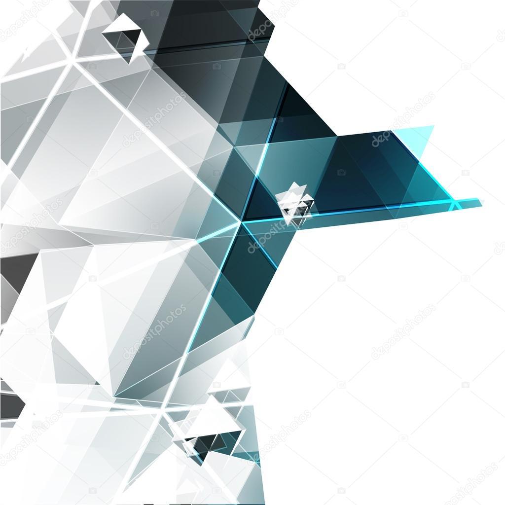 Triangles vector background