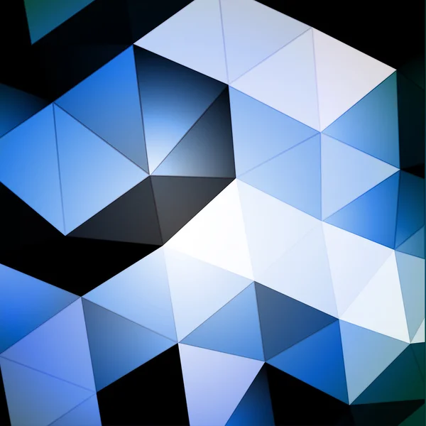 Bleu fond triangulaire — Image vectorielle