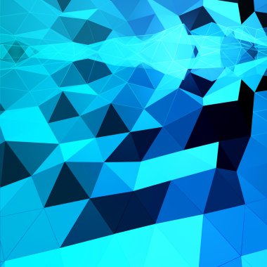 mavi üçgen arka plan