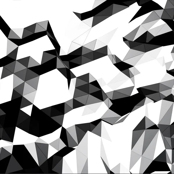 Fond triangulaire en niveaux de gris — Image vectorielle